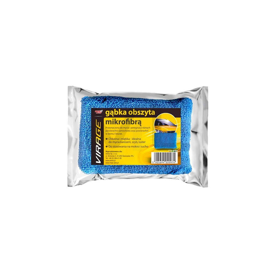 VIRAGE Car sponge 97-006 Car cleaning sponges Size: 15 x 10 x 4.5 cm, Microfibre, Quantity: 1