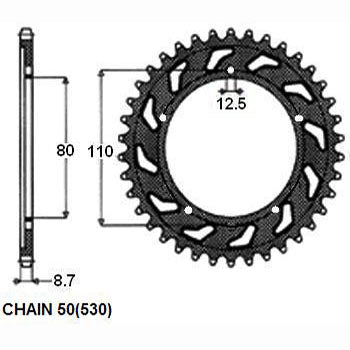SUNSTAR SUNR1-5338-42 Chain Sprocket
