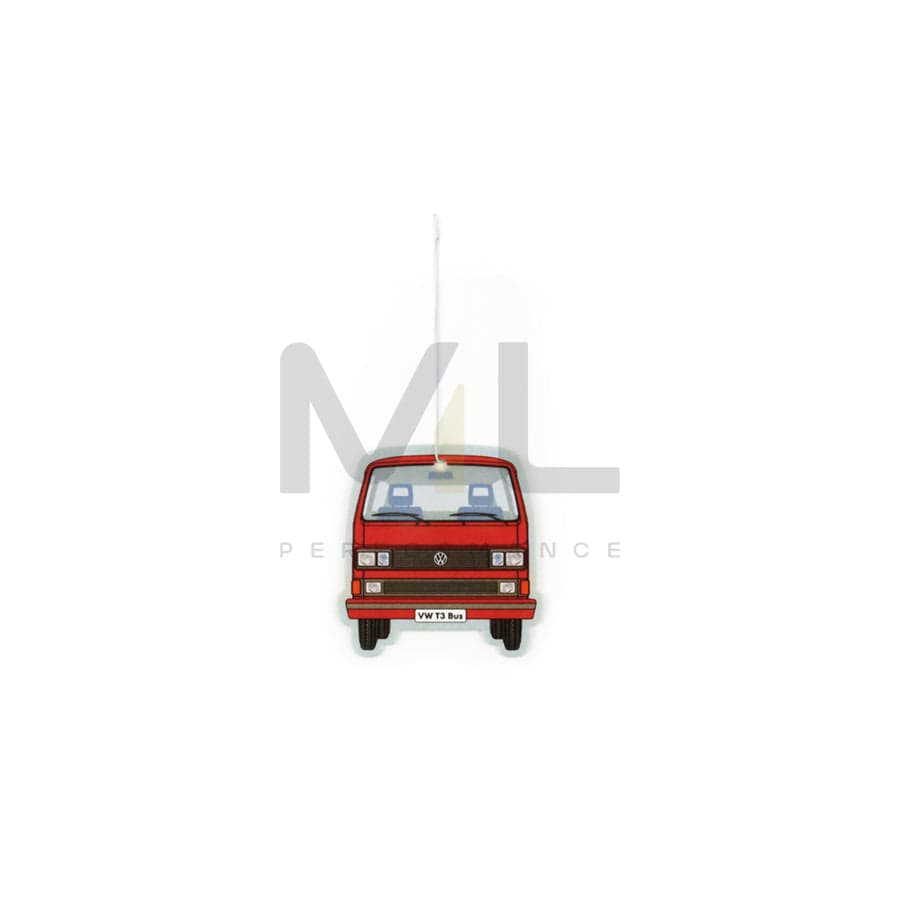 VW Collections Car Air Freshener - VW T3 Bus Vanilla/Red