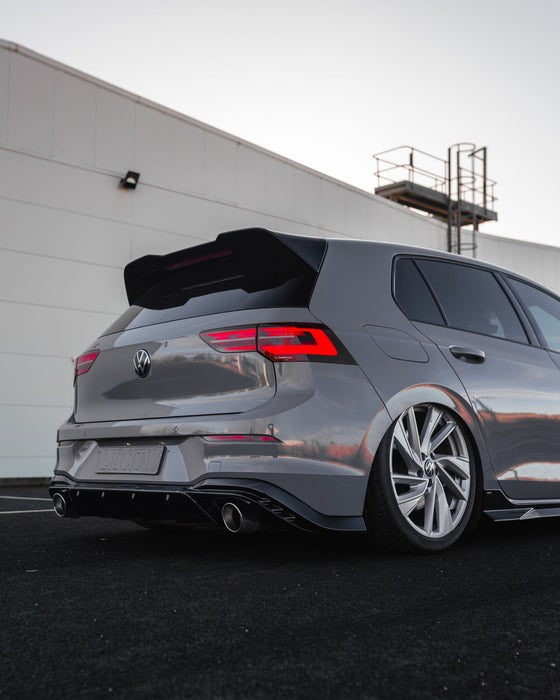 Zaero ZA-GOLF-8-GTI-DF VW GOLF GTI MK8 & MK8.5 EVO-1 GLOSS BLACK REAR DIFFUSER