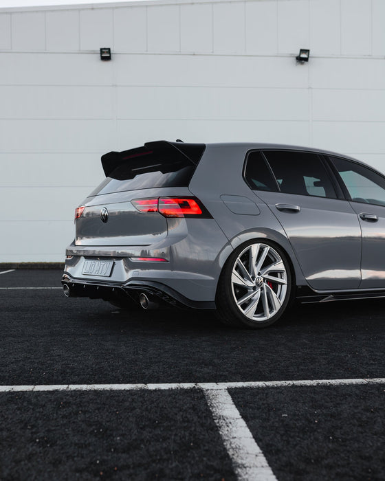 Zaero ZA-GOLF-8-GTI-DF VW GOLF GTI MK8 & MK8.5 EVO-1 GLOSS BLACK REAR DIFFUSER