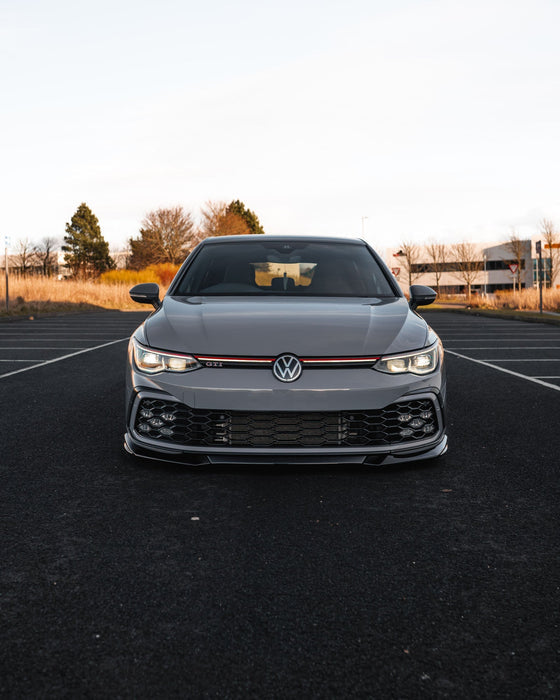 Zaero ZA-GOLF-8-GTI-FS VW GOLF R-LINE & GOLF GTI MK8 EVO-1 GLOSS BLACK FRONT SPLITTER