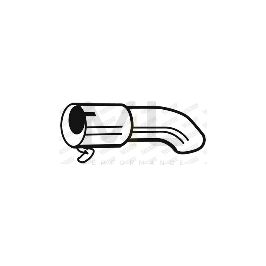 WALKER 07559 Exhaust tip 230mm, 0,654kg