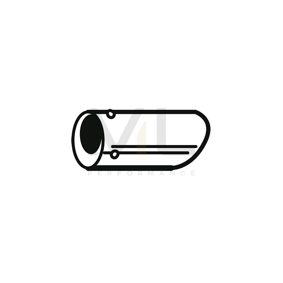WALKER 10671 Exhaust tip 76 mm, 150mm, 0,342kg