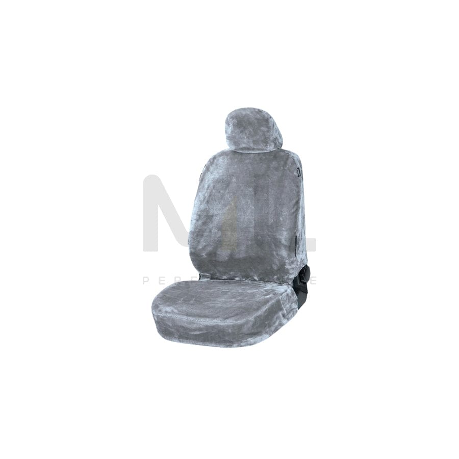 WALSER 20093 Car seat cover Silver, Polyester, Front