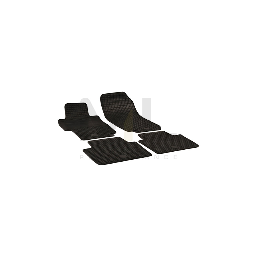 WALSER 50342 Floor mat set for HONDA ACCORD Elastomer, Front and Rear, Quantity: 4, Black