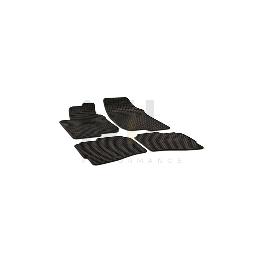 WALSER 50360 Floor mat set for HYUNDAI i30 I Estate (FD) Elastomer, Front and Rear, Quantity: 4, Black