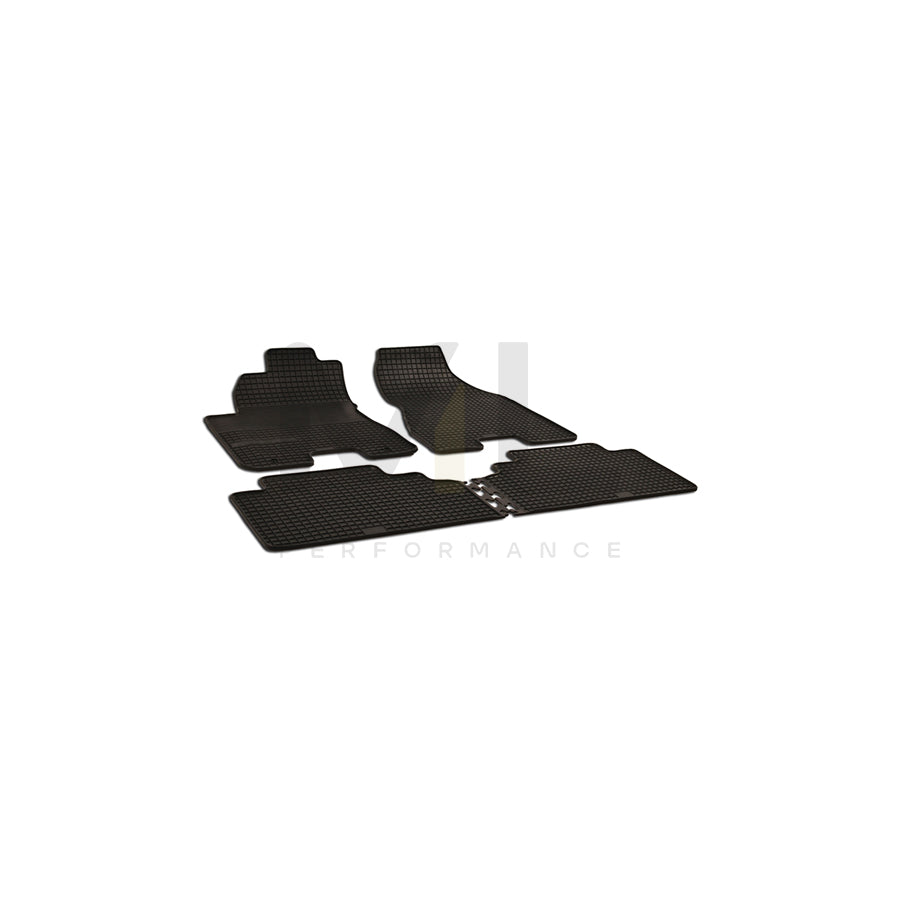 WALSER 50364 Floor mat set for HYUNDAI Tucson (JM) Elastomer, Front and Rear, Quantity: 4, Black
