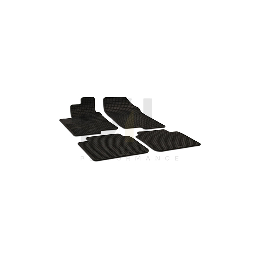WALSER 50369 Floor mat set for KIA Magentis II (MG) Elastomer, Front and Rear, Quantity: 4, Black