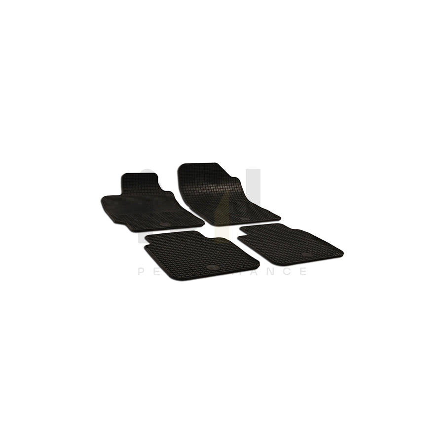 WALSER 50522 Floor mat set for TOYOTA Camry VI Saloon (_V4_) Elastomer, Front and Rear, Quantity: 4, Black