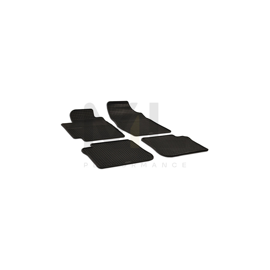WALSER 50523 Floor mat set for TOYOTA Camry V Saloon (_V3_) Elastomer, Front and Rear, Quantity: 4, Black
