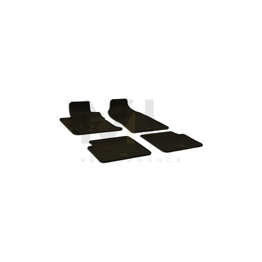 WALSER 50524 Floor mat set for TOYOTA Corolla Verso (AR10) Elastomer, Front and Rear, Quantity: 4, Black