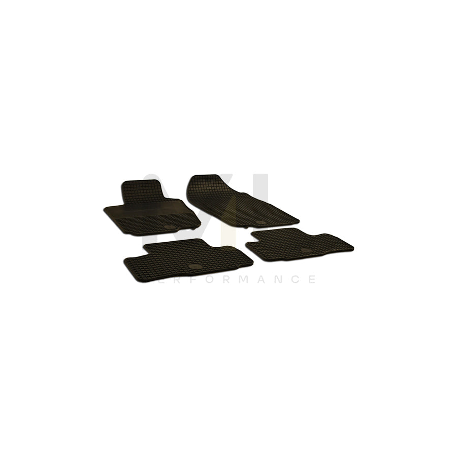 WALSER 50529 Floor mat set for TOYOTA RAV4 III Off-Road (XA30) Elastomer, Front and Rear, Quantity: 4, Black