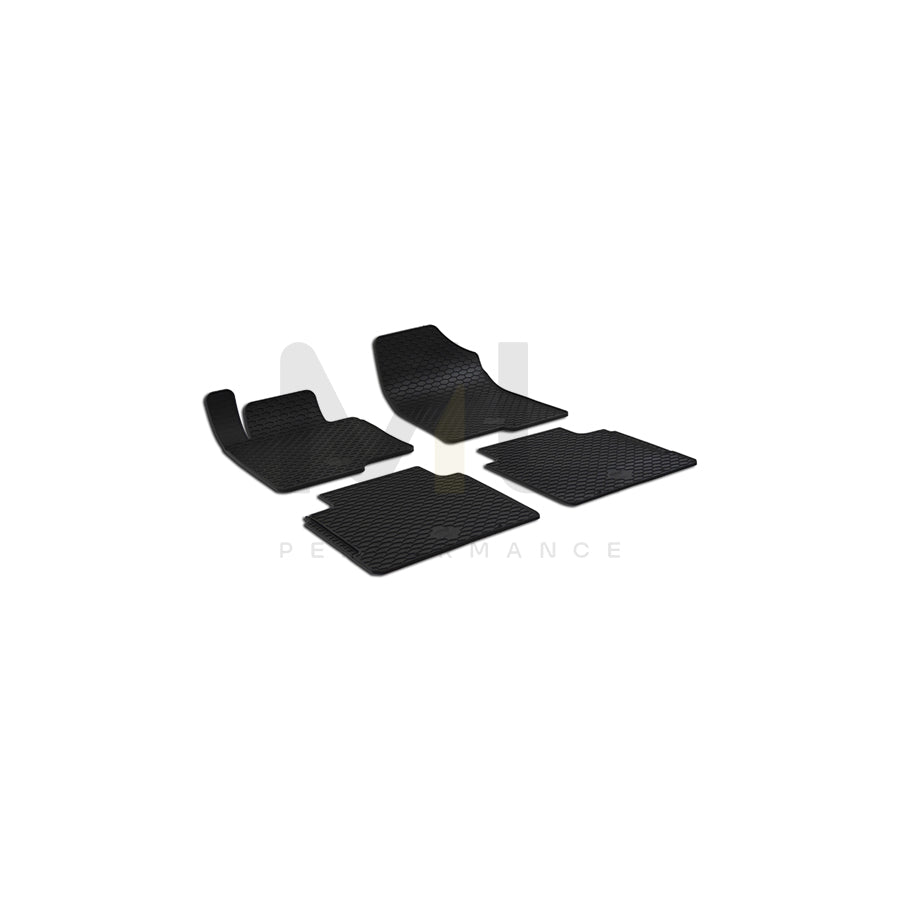 WALSER 50776 Floor mat set for KIA OPTIMA Elastomer, Front and Rear, Quantity: 4, Black