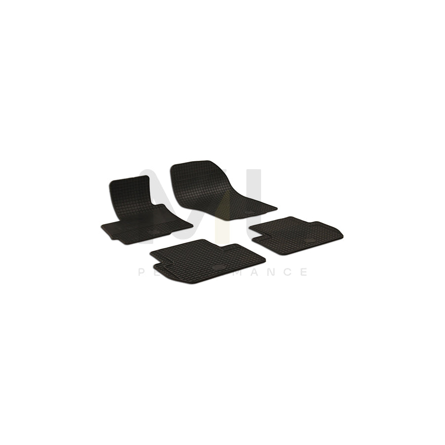 WALSER 50782 Floor mat set for MITSUBISHI ASX Off-Road (GA0) Elastomer, Front and Rear, Quantity: 4, Black