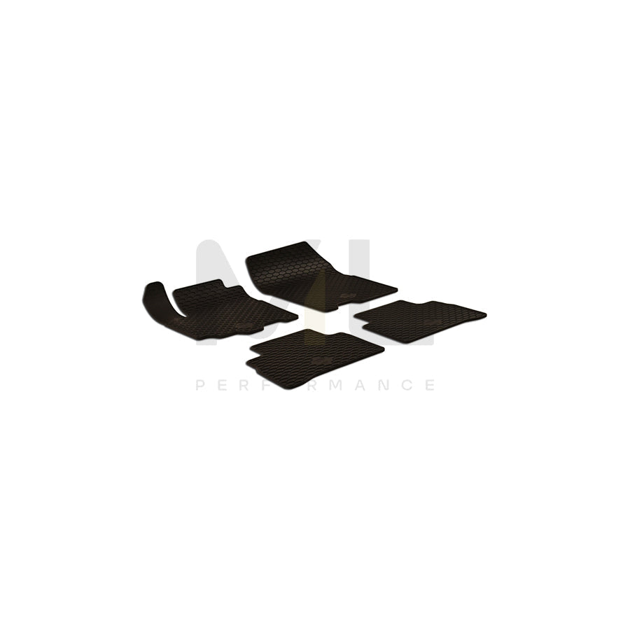 WALSER 50796 Floor mat set for SUZUKI Vitara IV Off-Road (LY) Elastomer, Front and Rear, Quantity: 4, Black