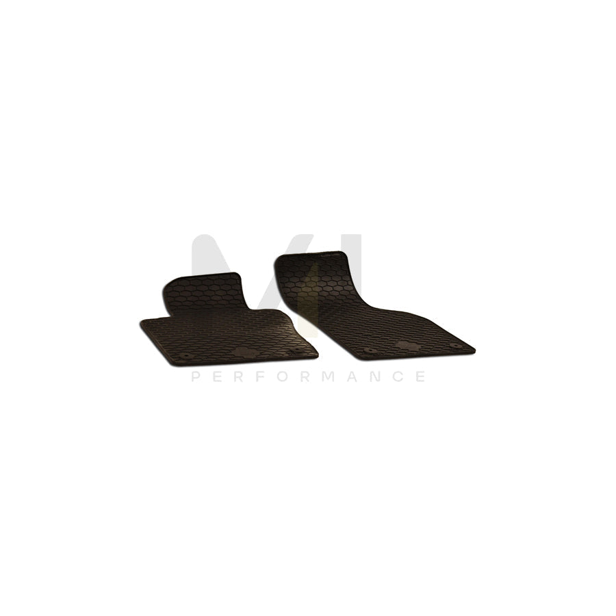 WALSER 50807 Floor mat set for VW BEETLE Elastomer, Front, Quantity: 2, Black
