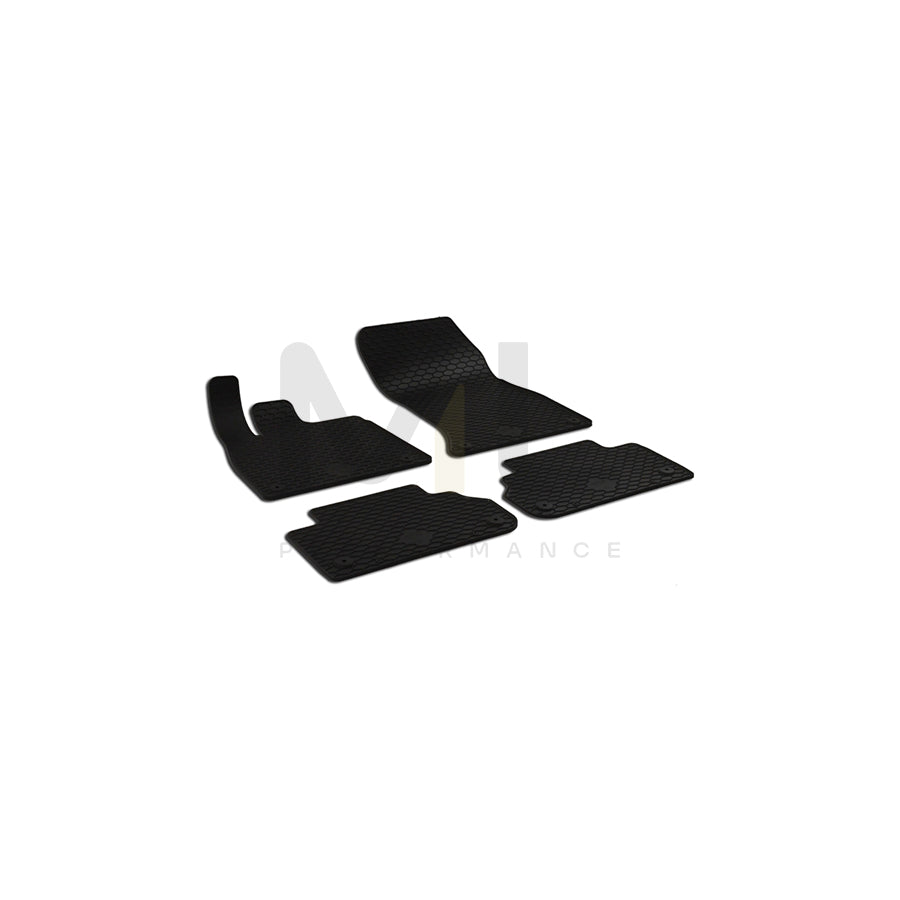 WALSER 50817 Floor mat set for AUDI Q5 (FYB) Elastomer, Front and Rear, Quantity: 4, Black