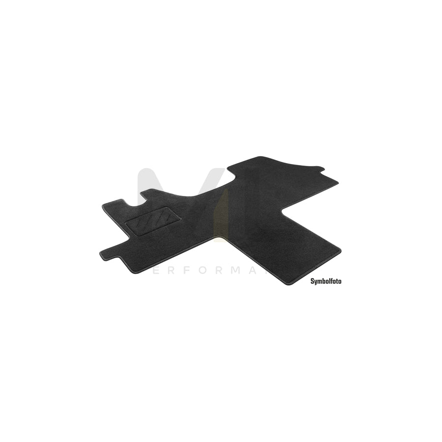 WALSER 80116 Floor mat set for CITROﾃ起 DISPATCH Textile, Front, Quantity: 1, Black