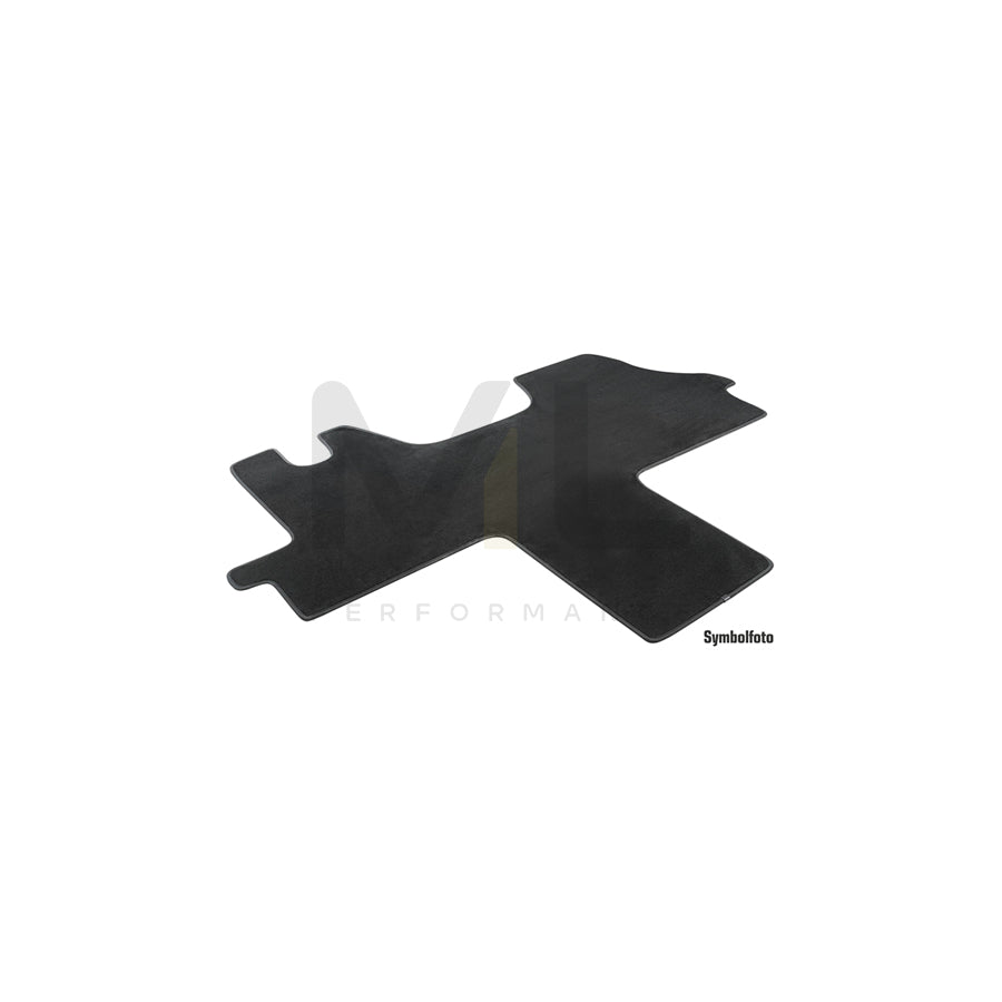 WALSER 80649 Floor mat set for RENAULT MASTER Textile, Front, Quantity: 1, Black