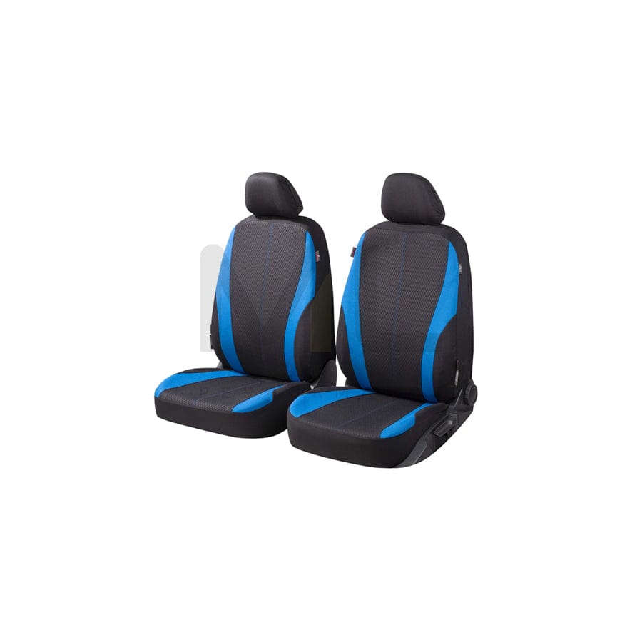 WALSER Dundee , ZIPP IT 11855 Car seat cover Blue/black, Polyester, Front