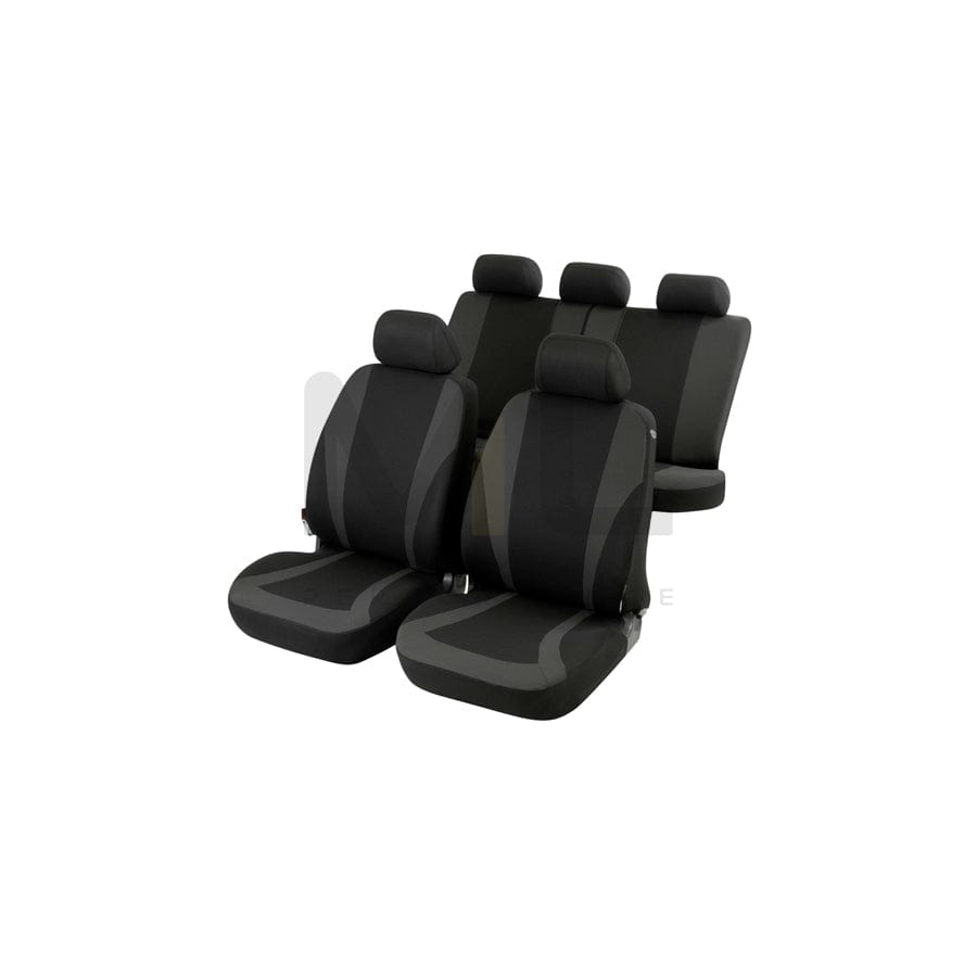 WALSER Mendoza 11795 Car seat cover Anthracite, Grey, Polyester, Front