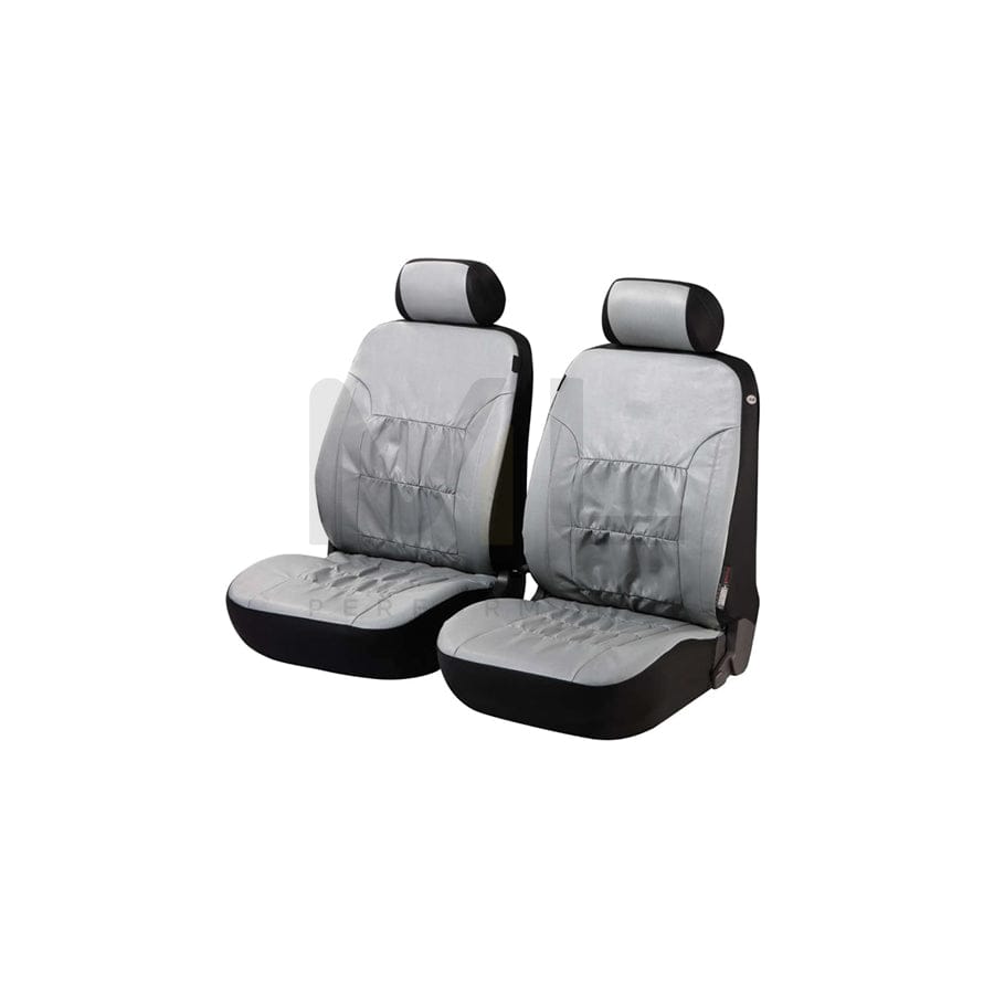 WALSER Nappa Touch 11941 Car seat cover Silver, Polyester, PVC, Front