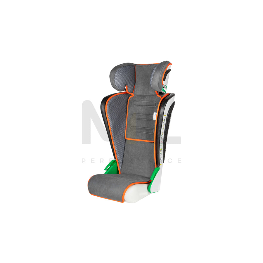 WALSER Noemi 15601 Child car seat without Isofix, Group 2/3, without seat harness, i-Size, Anthracite, Orange, i-Size