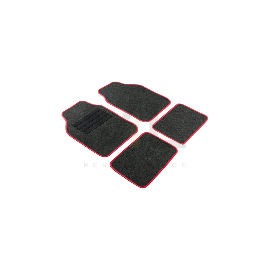WALSER Regio 29058 Floor mat set Textile, Front and Rear, Quantity: 4, Anthracite