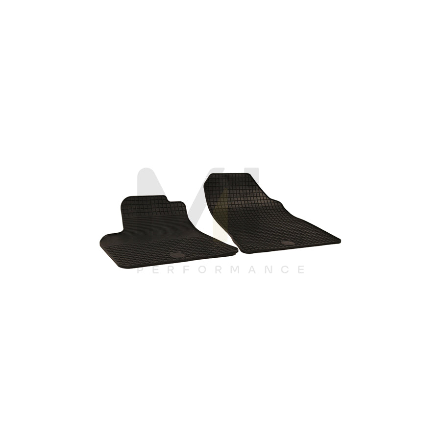 WALSER Tailored 50326 Floor mat set Elastomer, Front, Quantity: 2, Black