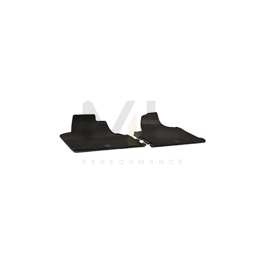 WALSER Tailored 50338 Floor mat set Elastomer, Front, Quantity: 2, Black