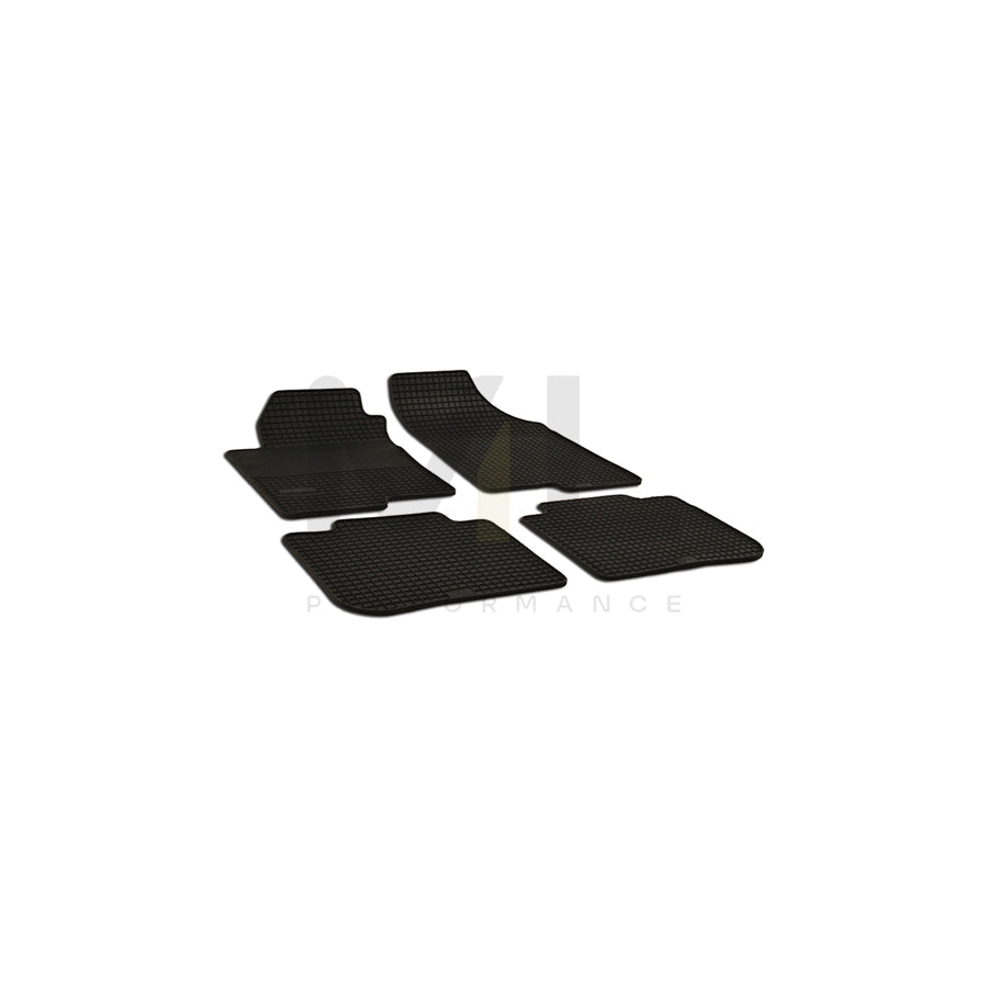WALSER Tailored 50368 Floor mat set for KIA CERATO Elastomer, Front and Rear, Quantity: 4, Black