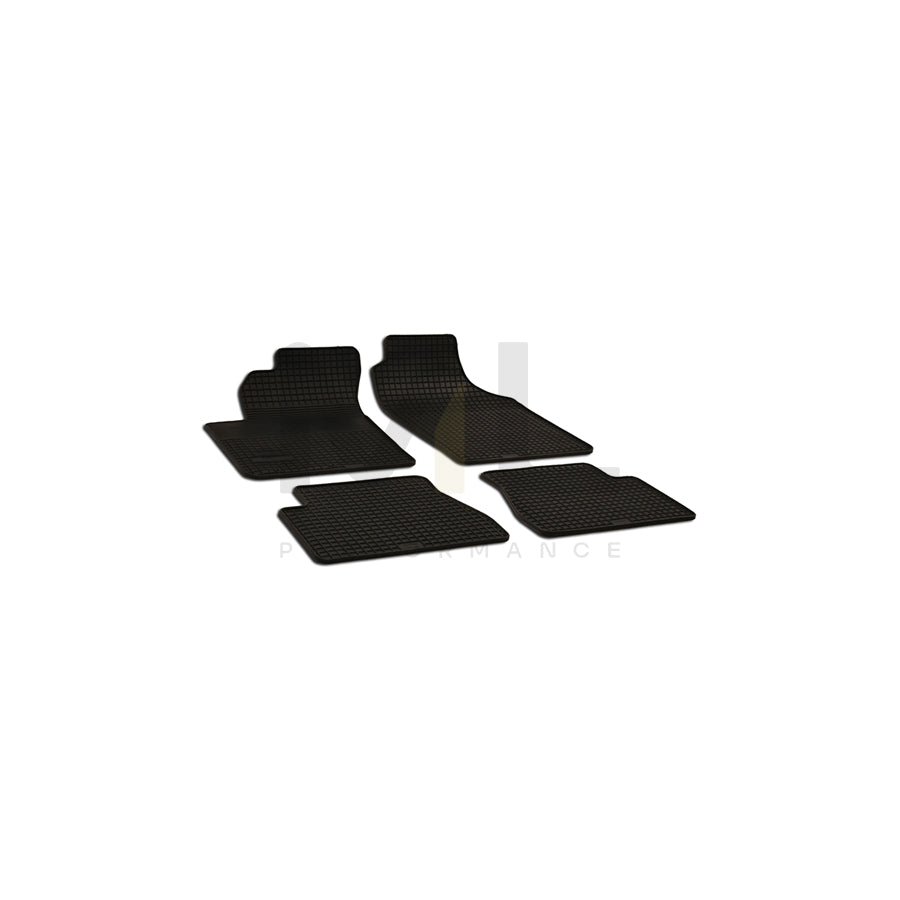 WALSER Tailored 50370 Floor mat set for KIA Picanto I (SA) Elastomer, Front and Rear, Quantity: 4, Black