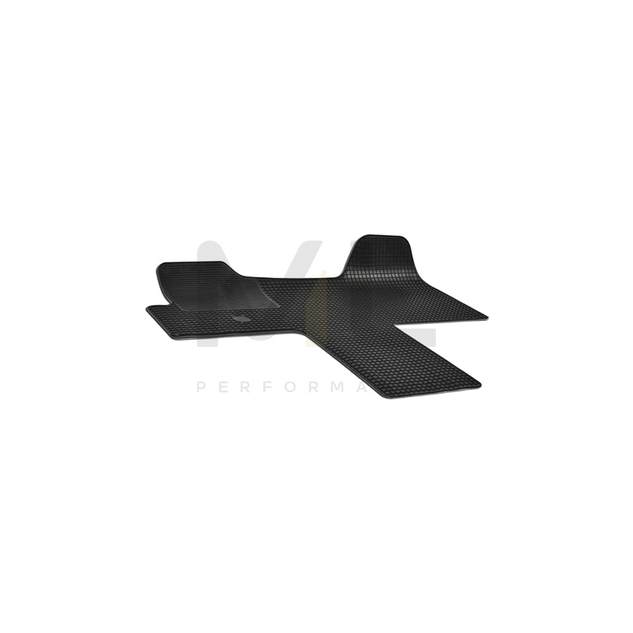 WALSER Tailored 50393 Floor mat set Elastomer, Front, Quantity: 1, Black