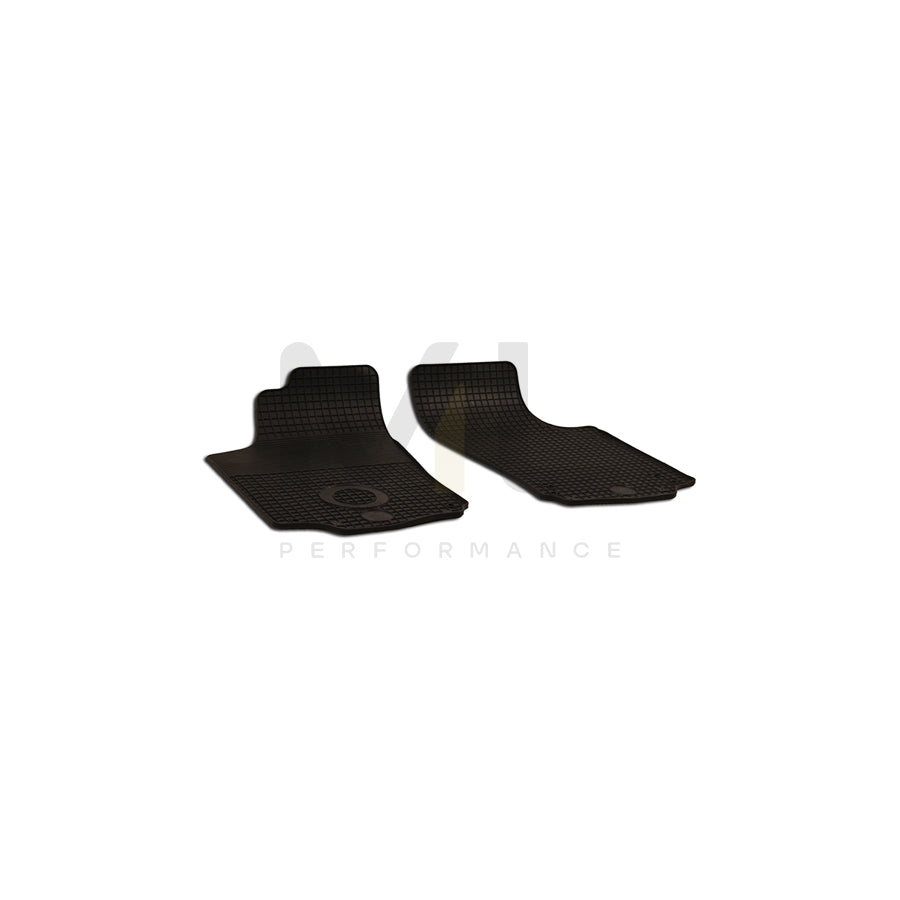 WALSER Tailored 50480 Floor mat set for OPEL COMBO Elastomer, Front, Quantity: 2, Black
