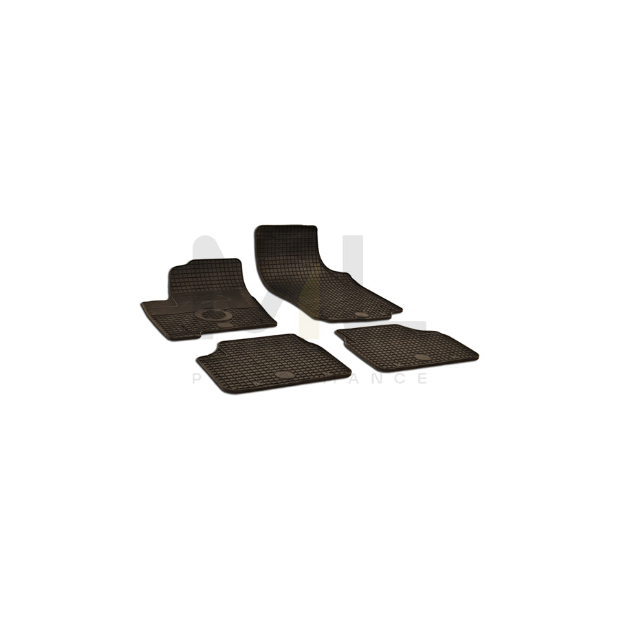 WALSER Tailored 50486 Floor mat set for OPEL MERIVA Elastomer, Front and Rear, Quantity: 4, Black