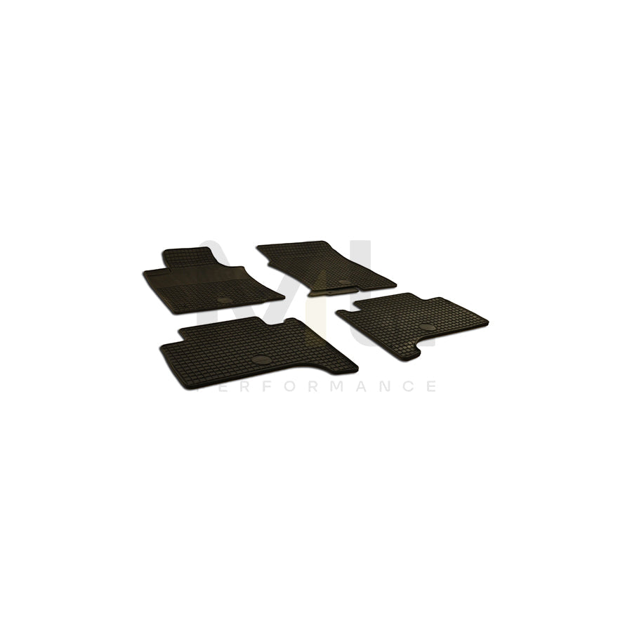 WALSER Tailored 50526 Floor mat set for TOYOTA LAND CRUISER Elastomer, Front and Rear, Quantity: 4, Black