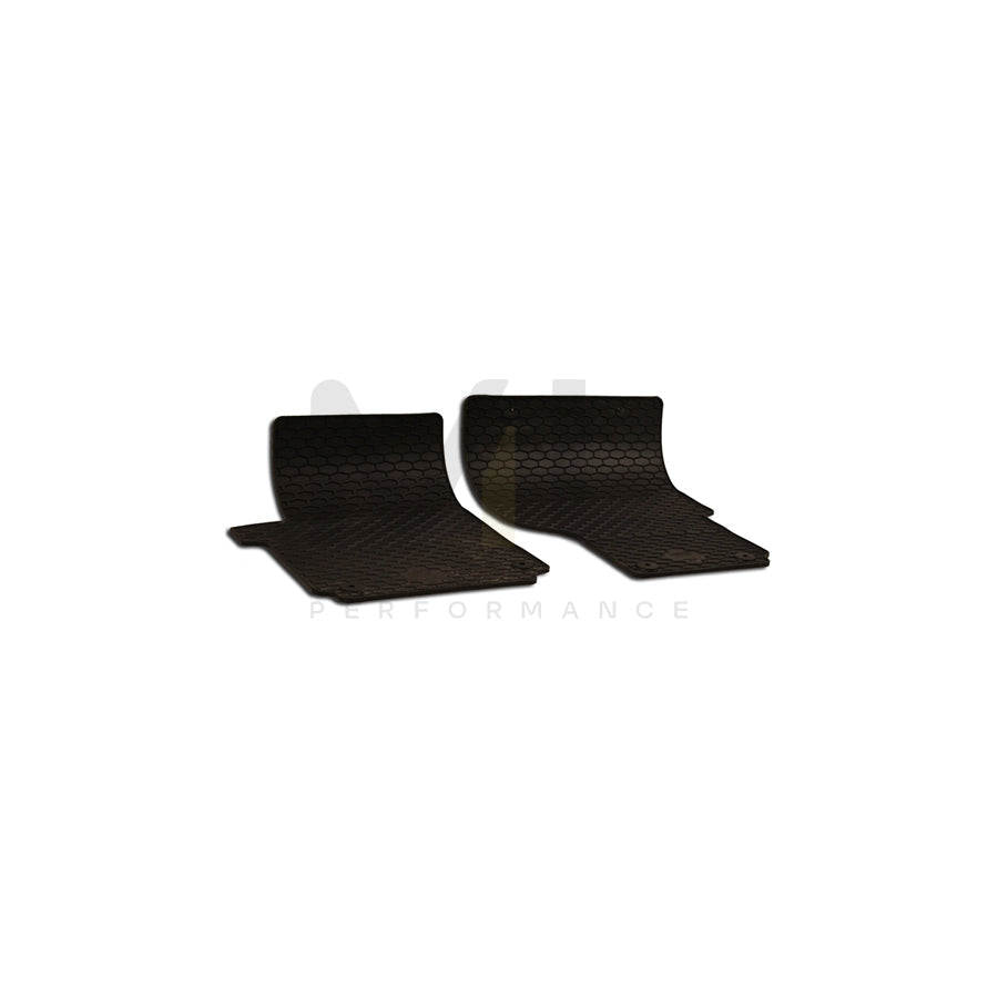 WALSER Tailored 50727 Floor mat set for VW Amarok Pickup (2HA, 2HB, S1B, S6B, S7A, S7B) Elastomer, Front, Quantity: 2, Black
