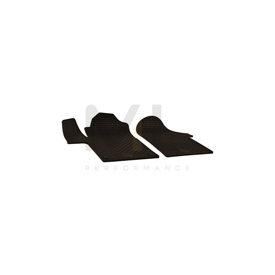 WALSER Tailored 50780 Floor mat set suitable for MERCEDES-BENZ VITO Elastomer, Front, Quantity: 2, Black