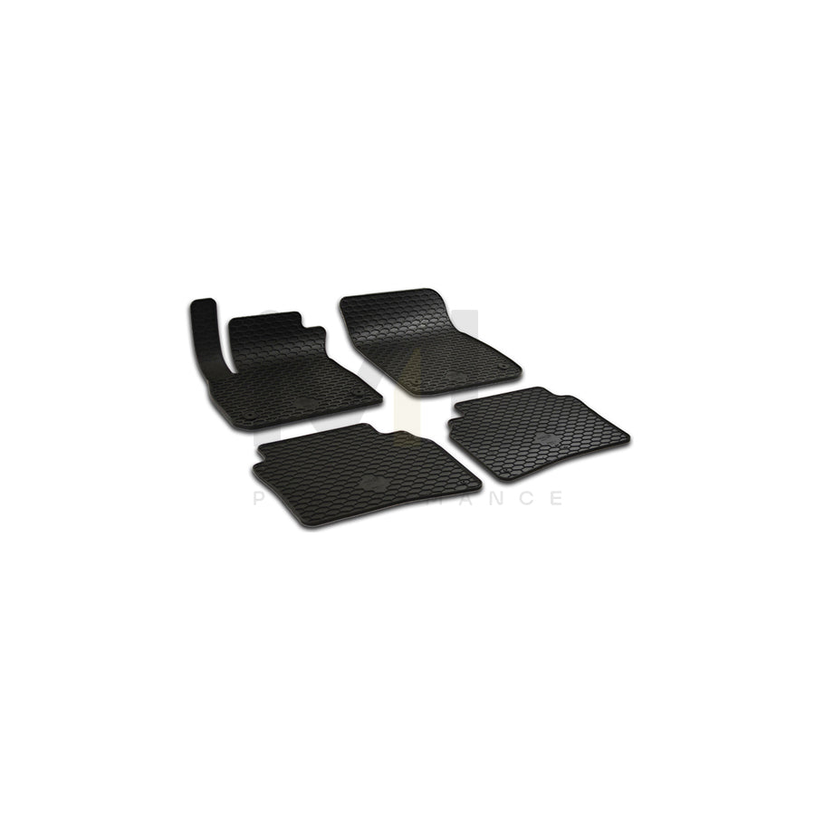 WALSER Tailored 50820 Floor mat set for OPEL INSIGNIA Elastomer, Front and Rear, Quantity: 4, Black