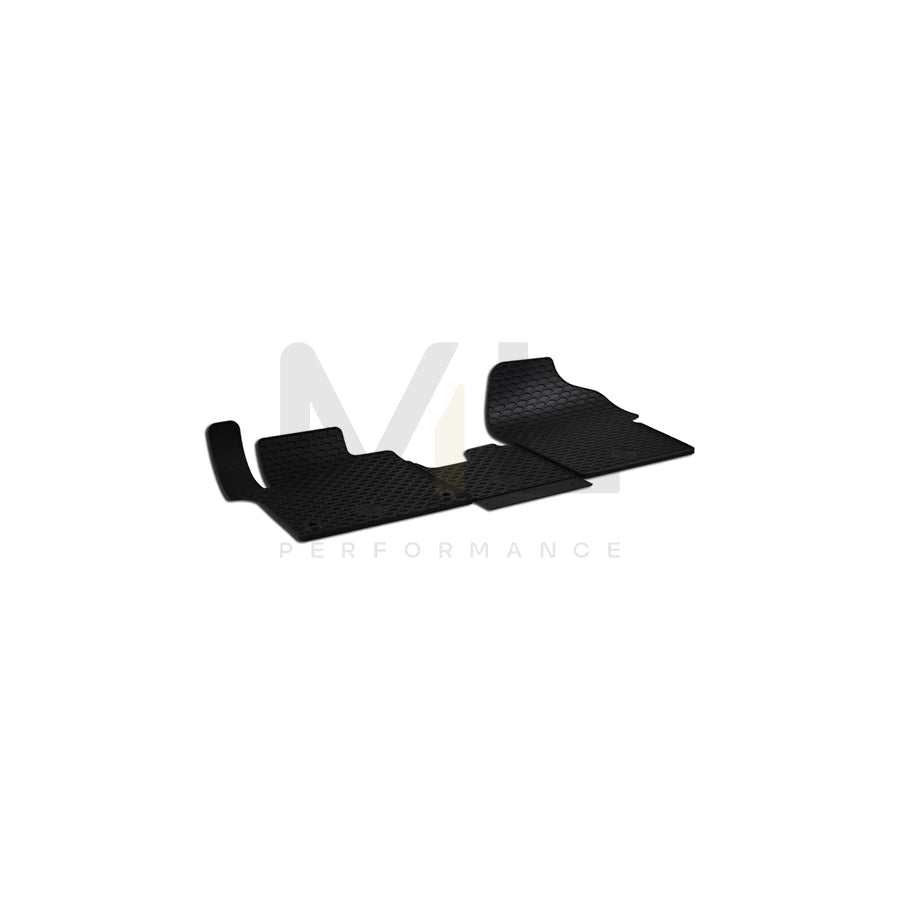 WALSER Tailored 50831 Floor mat set for TOYOTA PROACE Elastomer, Front, Quantity: 3, Black