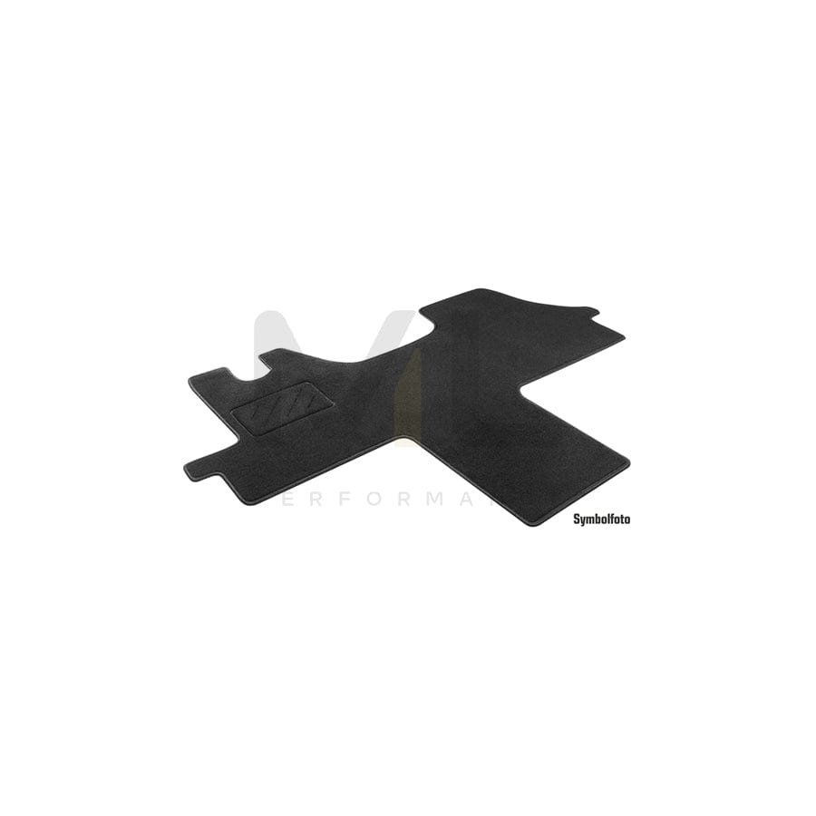 WALSER Tailored 80265 Floor mat set for RENAULT MASTER Textile, Front, Quantity: 1, Black