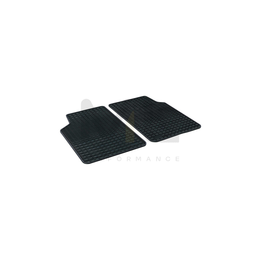 WALSER Tailored, Blueline Premium 14903 Floor mat set Elastomer, Rear, Quantity: 2, Black