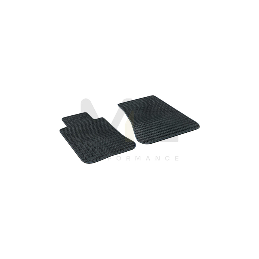 WALSER Tailored, Blueline Premium 14904 Floor mat set Elastomer, Rear, Quantity: 2, Black