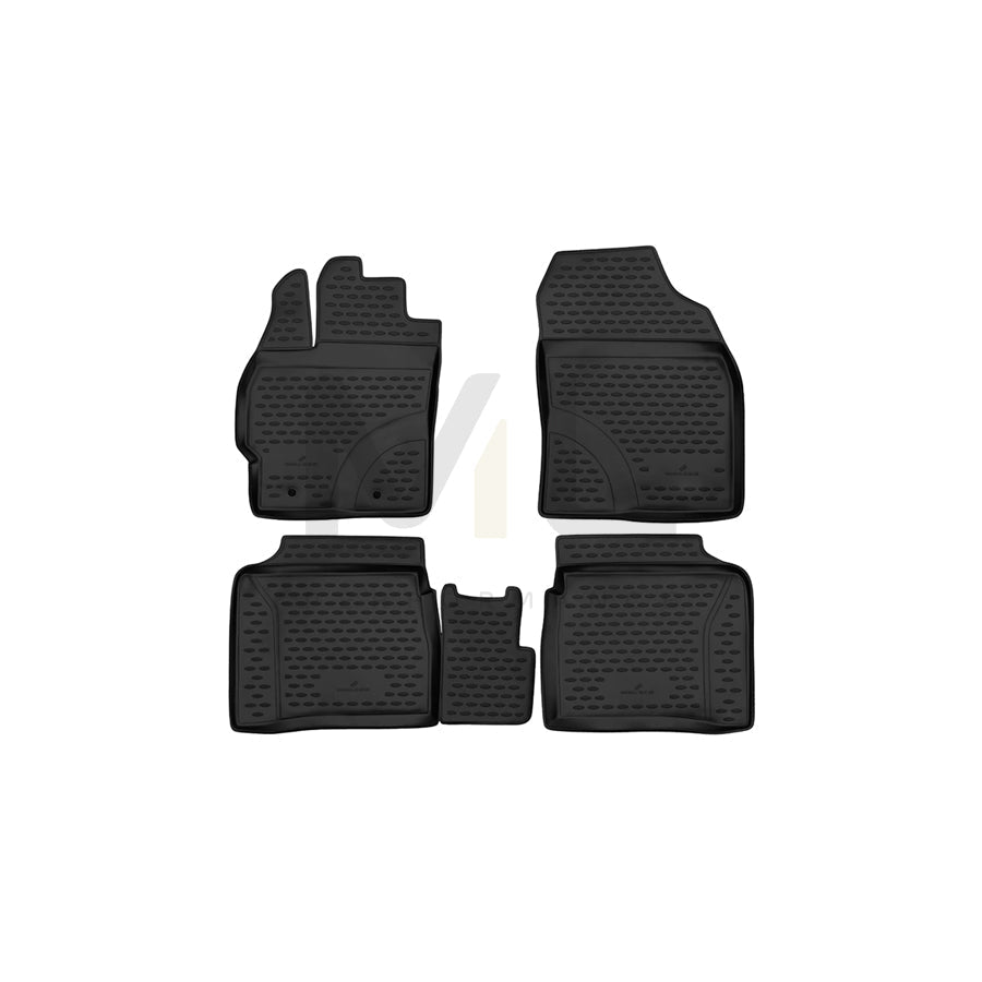 WALSER Tailored, XTR 75125 Floor mat set Elastomer, Front and Rear