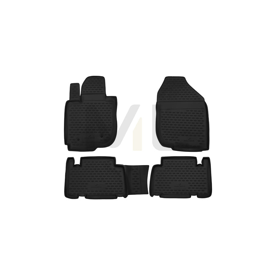 WALSER Tailored, XTR 75126 Floor mat set Elastomer, Front and Rear