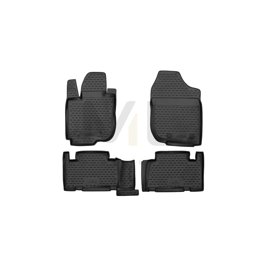 WALSER Tailored, XTR 75127 Floor mat set Elastomer, Front and Rear