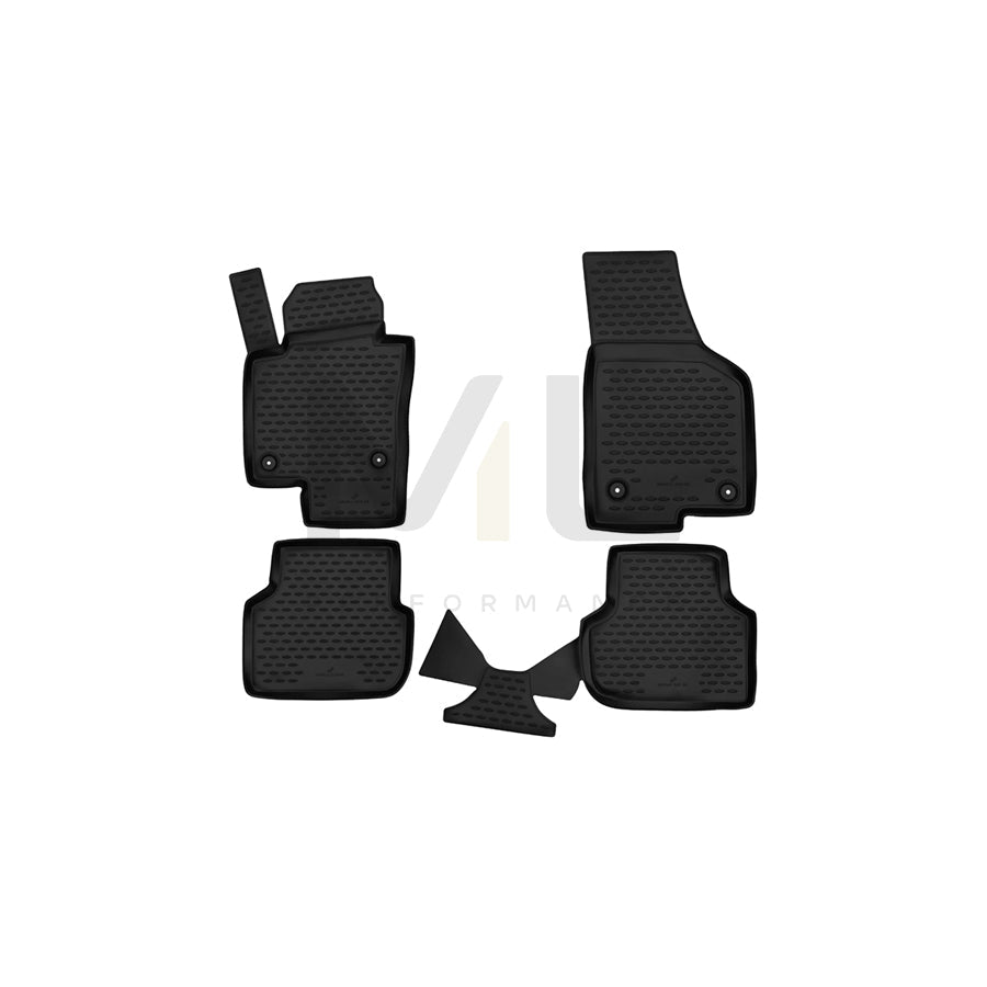WALSER Tailored, XTR 75130 Floor mat set Elastomer, Front and Rear