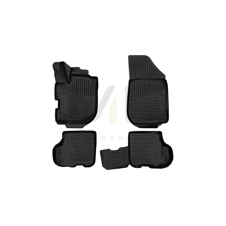 WALSER Tailored, XTR 75134 Floor mat set Elastomer, Front and Rear