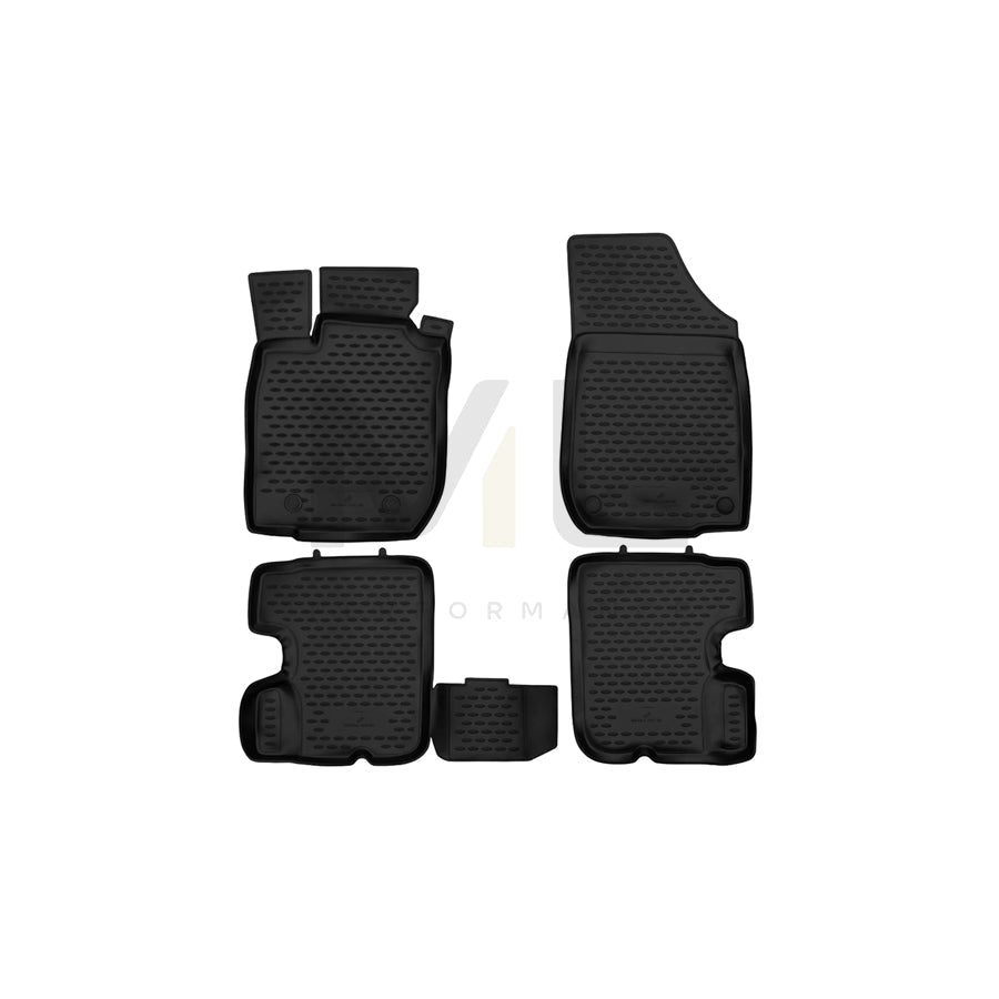 WALSER Tailored, XTR 75135 Floor mat set Elastomer, Front and Rear